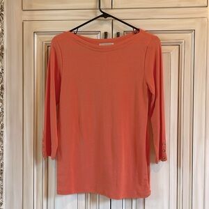 Light orange cotton and spandex tee